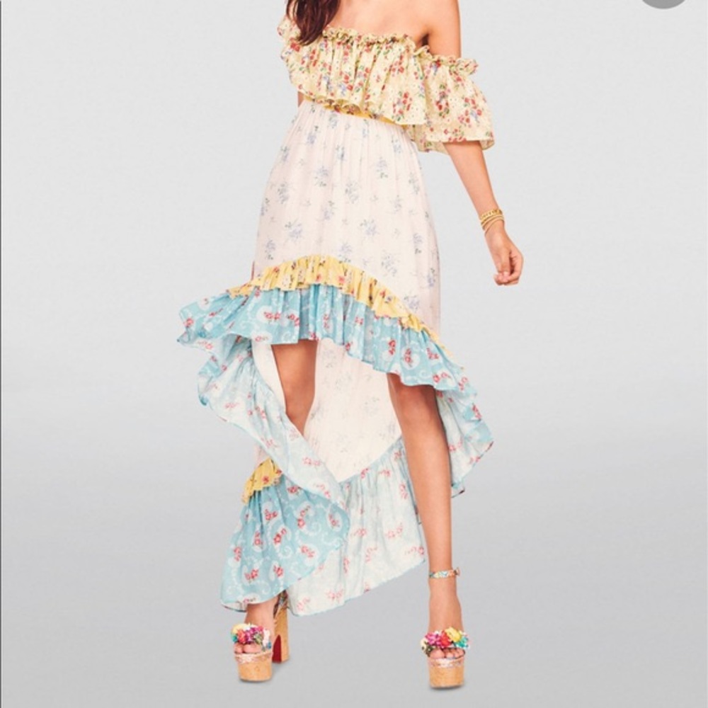 NWT LoveShackFancy Alexia High low dress